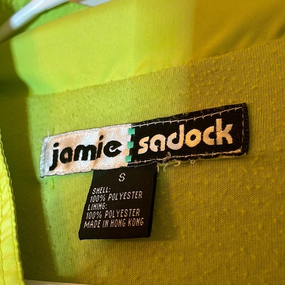 Green Jamie Sadock jacket with a black pattern and black buttons - Picture 2 of 7